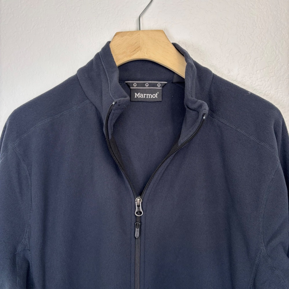 Marmot Rocklin Full Zip Fleece Jacket Mens Medium Black 901075 NWT - Picture 13 of 16